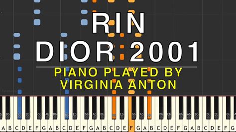 RIN Dior 2001 Piano Tutorial Instrumental Cover 